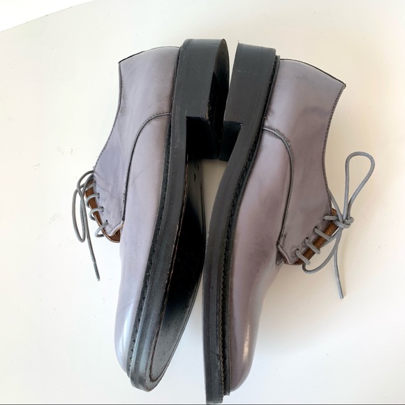 ADOLFO CARLI Italian Leather Gray Oxfords—SZ. 6 - Picture 15 of 16